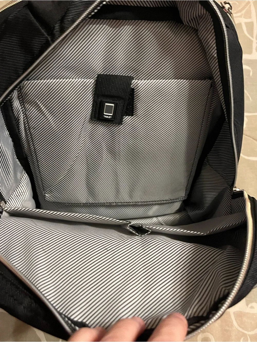 Kenneth Cole Reaction Chelsea Black Quilted Backpack